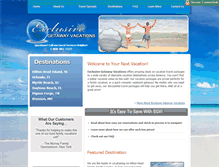 Tablet Screenshot of exclusivegetawayvacations.com